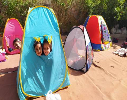 برگزاری اردو تفریحی بهداشتی در حیاط پیش دبستانی